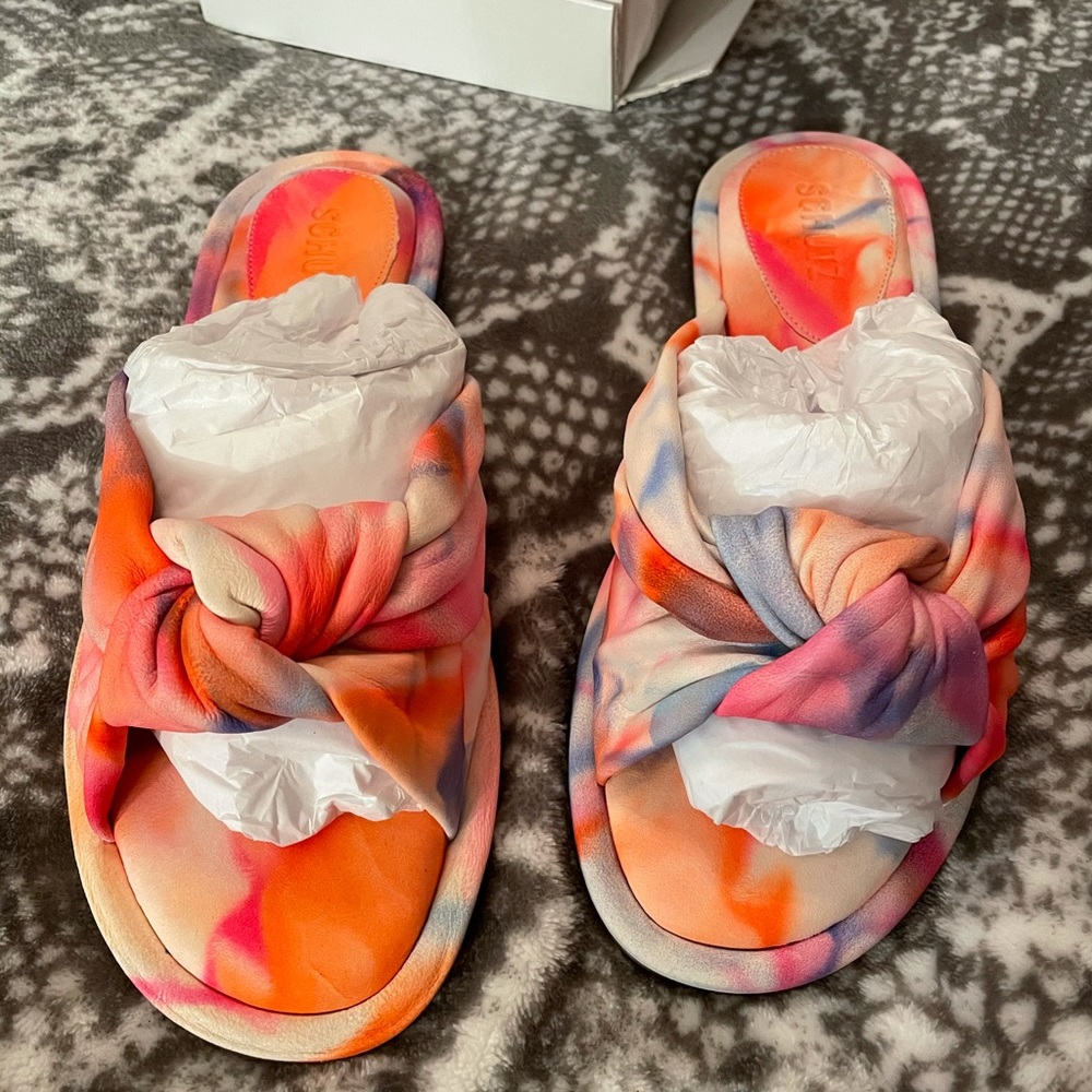 Schutz tie dye leather knot sandals - Picture 13 of 14